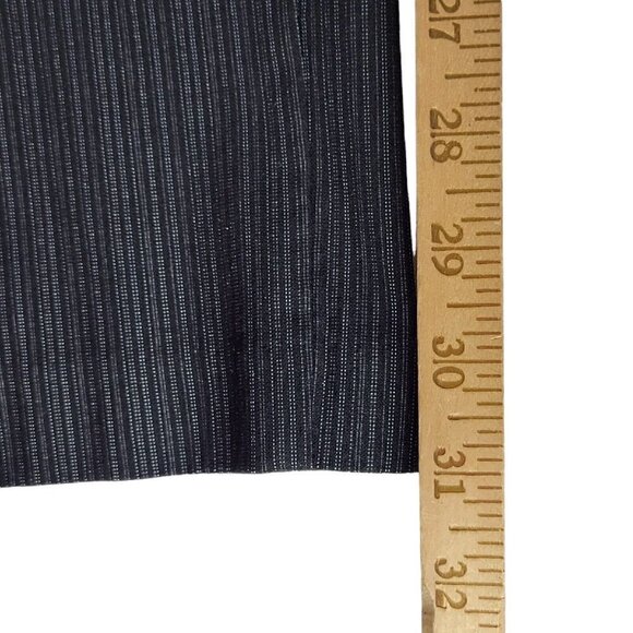 Lane Bryant The Allie Dress Pants Size 28 Trouser Straight Black Pinstripe 46X31 - Picture 9 of 12